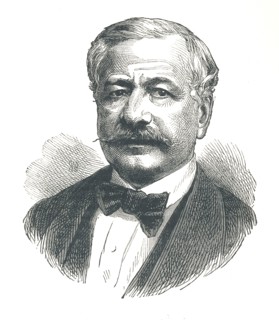 'Ferdinand de Lesseps, French diplomat and later developer of the Suez Canal', 1893.  Artist: Unknown.
