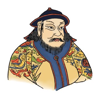 Kublai Khan (1215-1294) of the Mongol Empire and founder of the Yuan Dynasty, 1912. Artist: Unknown.