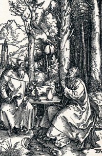 'The Hermits St Anthony and St Paul', 1504 (1906). Artist: Albrecht Durer.