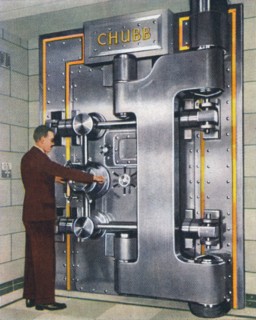 30-ton treasury door, 1938. Artist: Unknown.