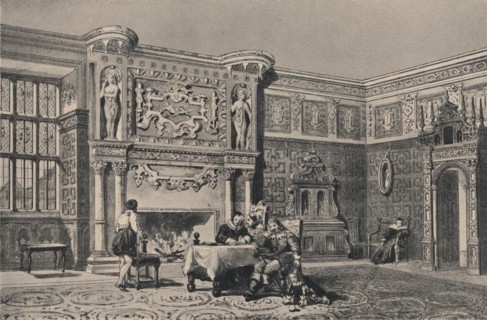 The Great Chamber, Montacute, Somerset, 1915.  Artist: Unknown.