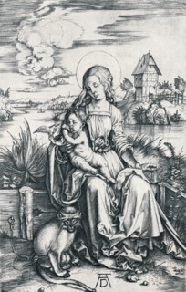 'Virgin and Child with a Monkey', 1506 (1906). Artist: Albrecht Durer.