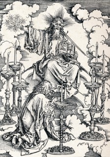 'The Vision of the Seven Candlesticks', 1498 (1906).  Artist: Albrecht Durer.