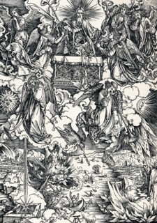 'The Seven Trumpets are Given to the Angels', 1498 (1906).  Artist: Albrecht Durer.