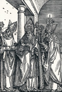'Saints Nicholas, Ulrich and Erasmus', 1508 (1906).  Artist: Albrecht Durer.