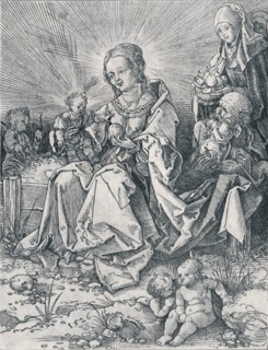 'The Holy Family on a Grassy Bench', 1526 (1906). Artist: Albrecht Durer.