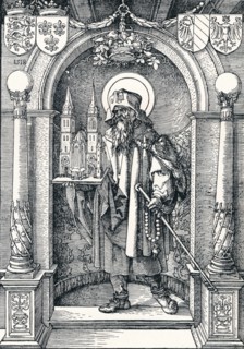 'St Sebaldus in the Niche', 1518 (1906). Artist: Albrecht Durer.