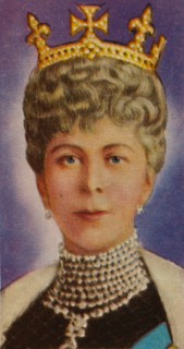 Queen Mary, consort of King George V, at her first State Opening of Parliament, 1911 (1935). Artist: Unknown.