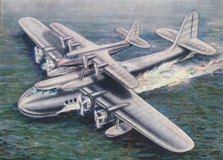 The Short Mayo Composite aircraft, 1938.  Artist: Unknown.