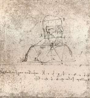 Drawing illustrating the theory of the proportions of the human figure, c1472-c1519 (1883). Artist: Leonardo da Vinci.
