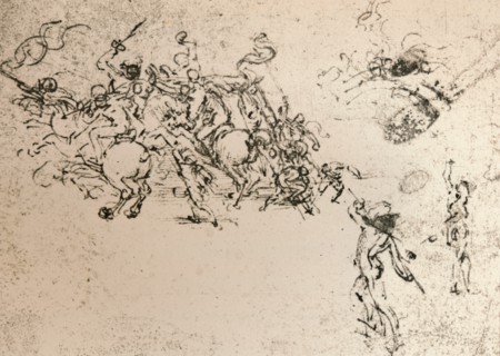 Study for the cartoon of the Battle of Anghiari, c1472-c1505 (1883). Artist: Leonardo da Vinci.