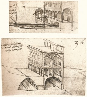 Two plans for canals in a town, c1472-c1519 (1883). Artist: Leonardo da Vinci.