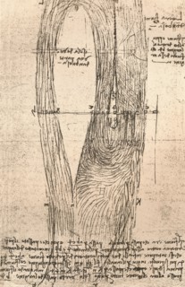 Sketch map of the Loire at Amboise, France, c1472-c1519 (1883). Artist: Leonardo da Vinci.