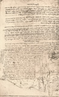 Sketch of Armenian mountains, c1472-c1519 (1883). Artist: Leonardo da Vinci.