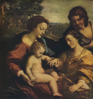 'The Mystic Marriage of St Catherine', 1526-1527.  Artist: Correggio.