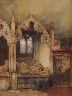 'The Knight is Dust', 1869. Artist: John Skinner Prout.