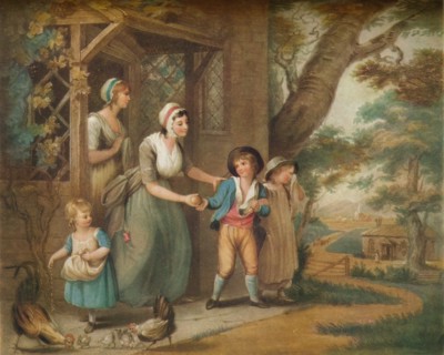 'Going To School', c19th century. Artist: Charles Turner.