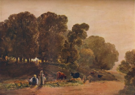 'Road Through a Park', c19th century. Creator: Peter de Wint.