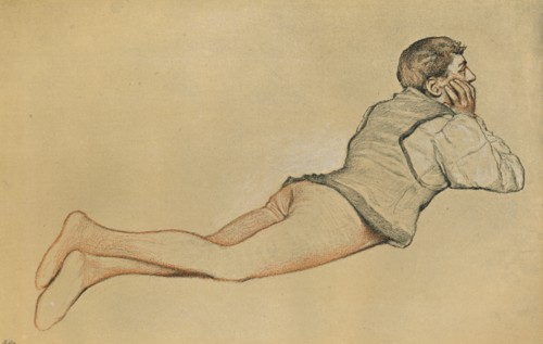 'Boccaccio: The Opening Scene in Decamerone (Decameron)', c1900. Artist: James Dromgole Linton.
