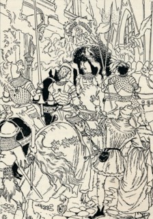 'Jeanne D'Arc at Orleans', c1895. Artist: Eugene Samuel Grasset.