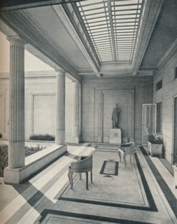 'House in Grosvenor Road Westminster - The Stoa Looking West. G. and A. Gilbert Scott, Architects',  Artist: Unknown.
