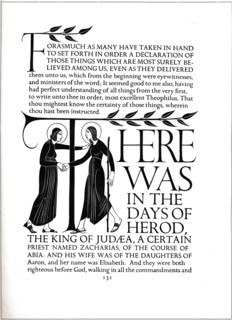 'Page decoration from The Four Gospels', 1931. Artist: Eric Gill.