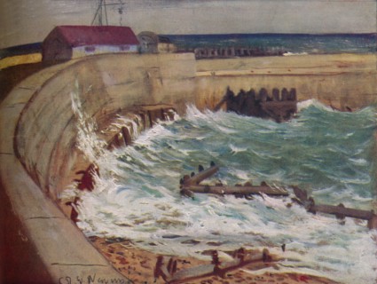 'High Tide, West Bay', c1930. Artist: CRW Nevinson.