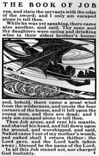 A page from the 'Book of Job', c1903. Artist: Unknown.