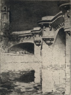 'The Pont Neuf', 1915. Artist: Roi Partridge.