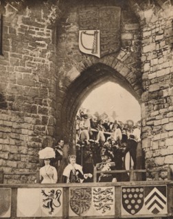 The investiture of the Prince of Wales at Caernarvon Castle, 13 July 1911 (1935). Artist: Unknown.