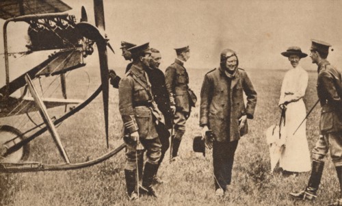 Winston Churchill after making a trip by air, c1914 (1935). Artist: Unknown.