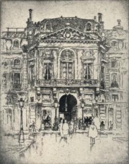 'The Porte de Valois, Palais-Royal', 1915. Artist: Lester George Hornby.