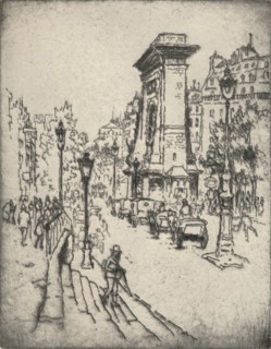 'The Porte St Denis', 1915. Artist: Lester George Hornby.