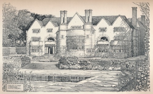 'Tirley Court, Cheshire: South Front', 1906. Artist: Charles Edward Mallows.