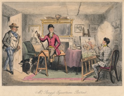 'Mr. Bragg's Equestrian Portrait', 1865.