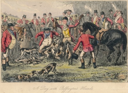 'A Day with Puffington's Hounds', 1865. Artists: Bradbury, Evans and Co, Hablot Knight Browne, John Leech.
