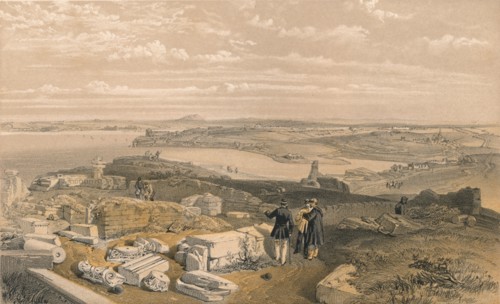 'Sebastopol from Old Chersonese and Ancient Church of St Vladimir', 1856. Artists: William Simpson, E Walker.