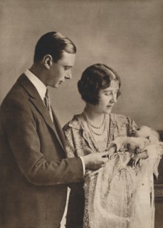 The Duke and Duchess of York at the christening of Princess Elizabeth', 1926. Creator: Unknown.