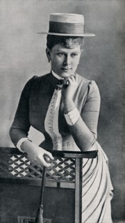 Portrait study of the future Queen Mary, 1885 (1911). Creator: Francis Byrne & Co.