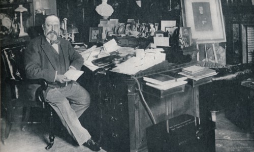 King Edward VII in his study at Marlborough House, London, c1904 (1911). Creator: Russell & Sons.