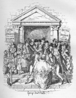 'The Election for Beadle', c1900. Artist: George Cruikshank.