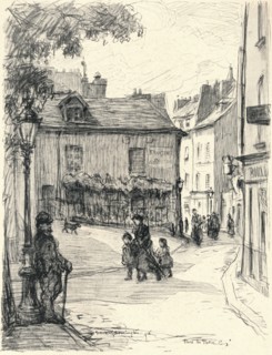 'Place du Tertre, Montmartre', 1915. Artist: Frank Milton Armington.