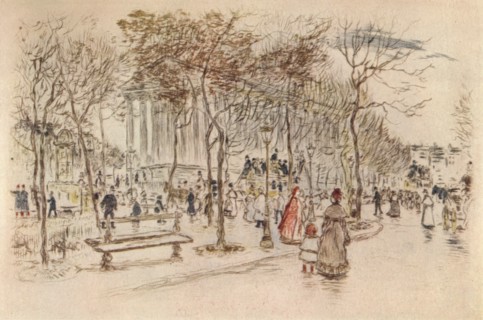 'Place de la Madeleine', 1915. Artist: Jean Francois Raffaelli.