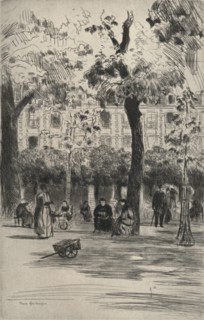 'Place des Vosges', 1915. Artist: Frank Milton Armington.