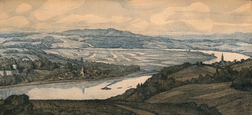 'Persenburg on the Danube', c20th century. Artist: Richard Lux.