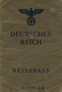 Cover of a Nazi German passport, c1941. Artist: Unknown.