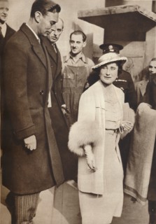'King George VI and Queen Elizabeth leaving a reheasal from their Coronation', 1937. Creator: Unknown.