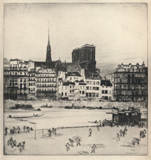 'Notre-Dame', 1915. Artist: William Walker.