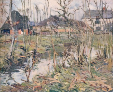 'A Normandy Farm', c1911. Artist: George Oberteuffer.