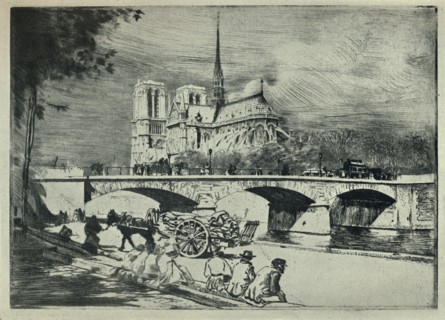 'The Apse of Notre Dame', 1915. Artist: Edgar Chahine.
